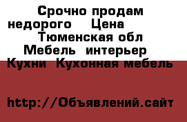 Срочно продам недорого  › Цена ­ 15 000 - Тюменская обл. Мебель, интерьер » Кухни. Кухонная мебель   